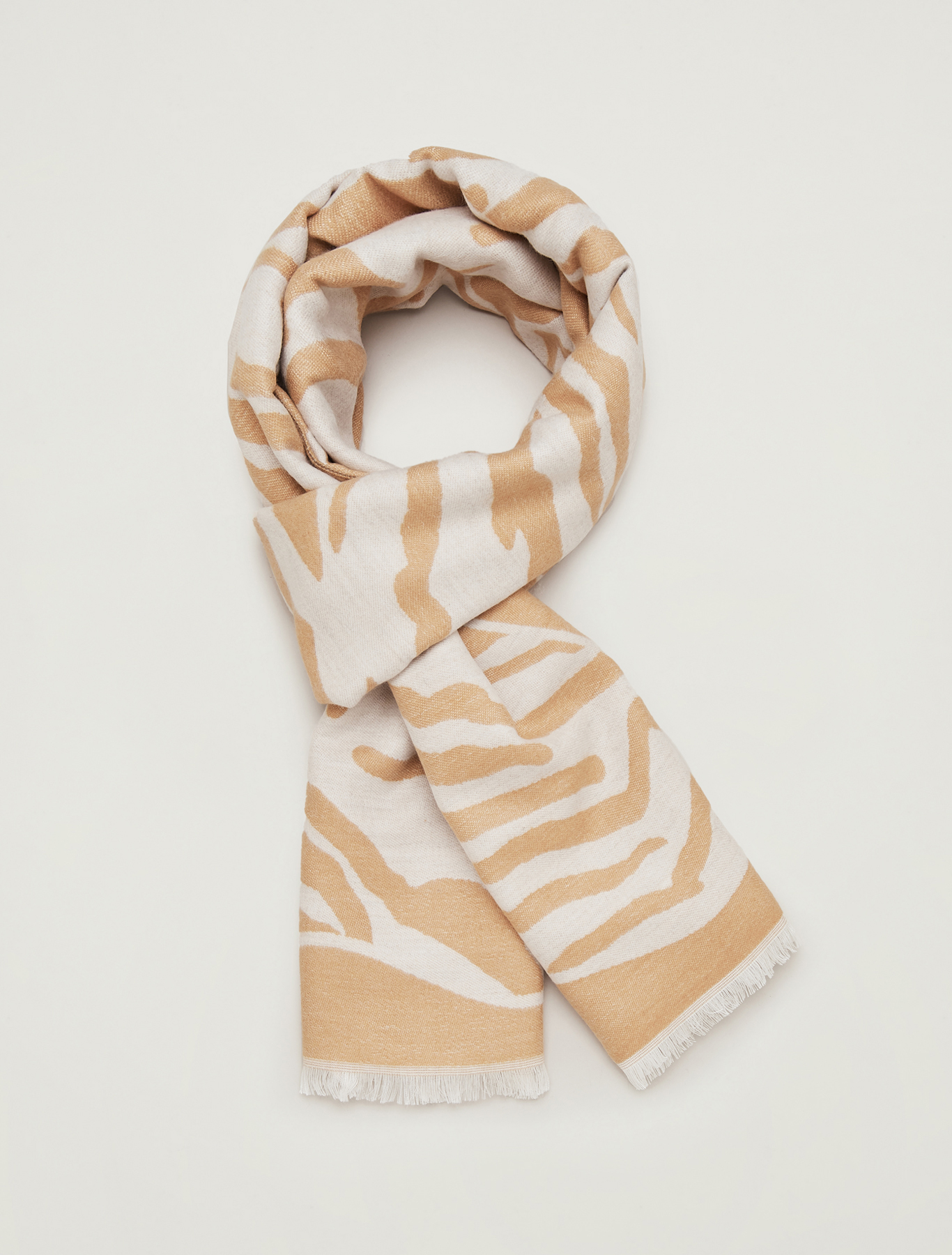 Jacquard stole, beige - Pennyblack Jacquard stole - beige - pennyblack