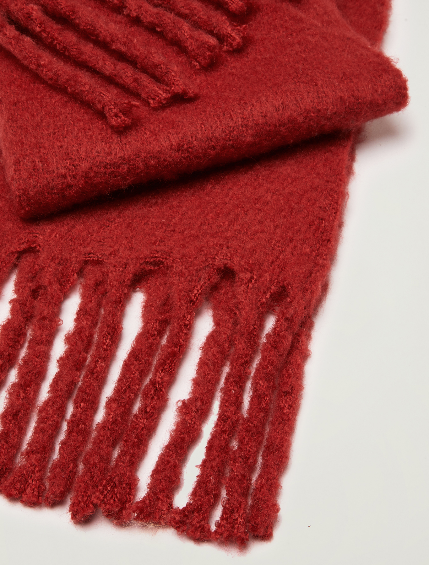 Maxi fringed scarf, brown - Pennyblack Maxi fringed scarf - brown - pennyblack