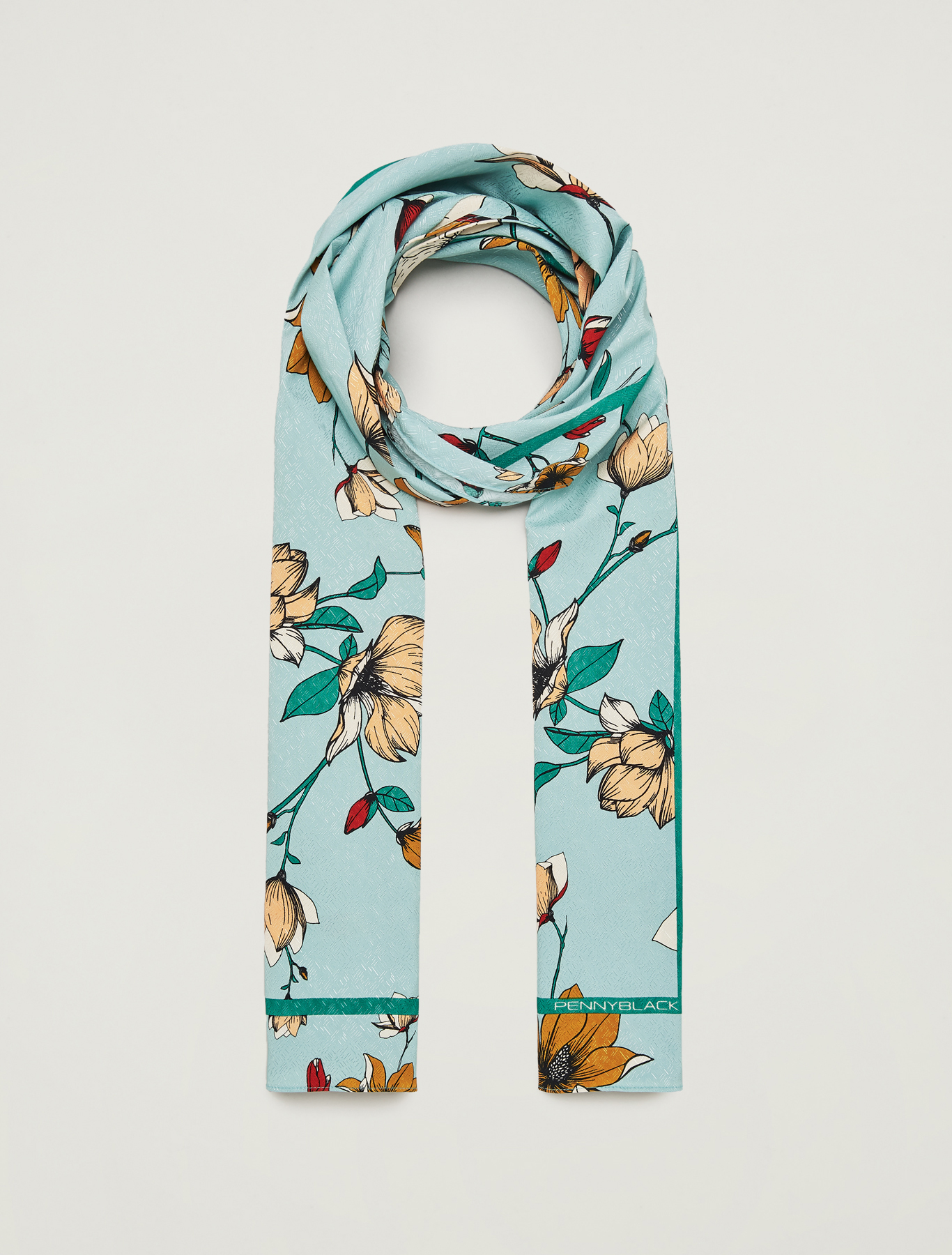 Printed jacquard stole, lilac - Pennyblack Printed jacquard stole - lilac - pennyblack