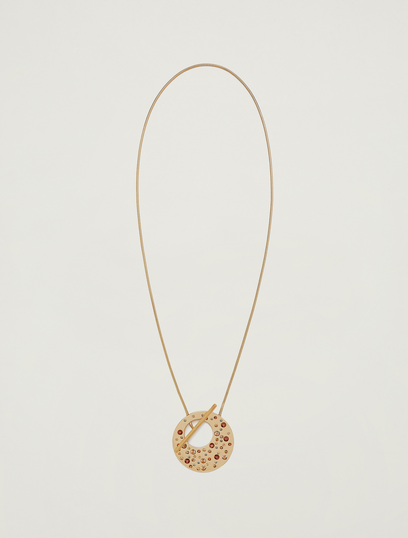 Necklace with pendant and bar, orange - Pennyblack Necklace with pendant and bar - orange - pennyblack