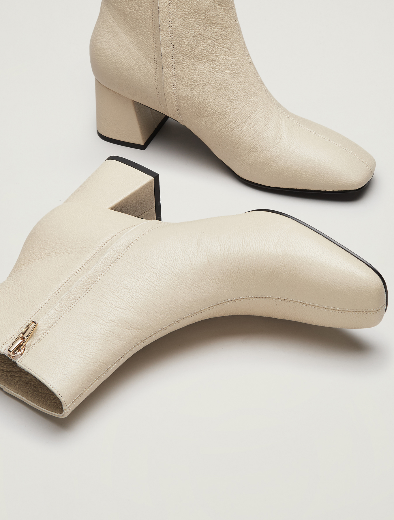 Nappa leather ankle boots, ivory - Pennyblack Nappa leather ankle boots - ivory - pennyblack