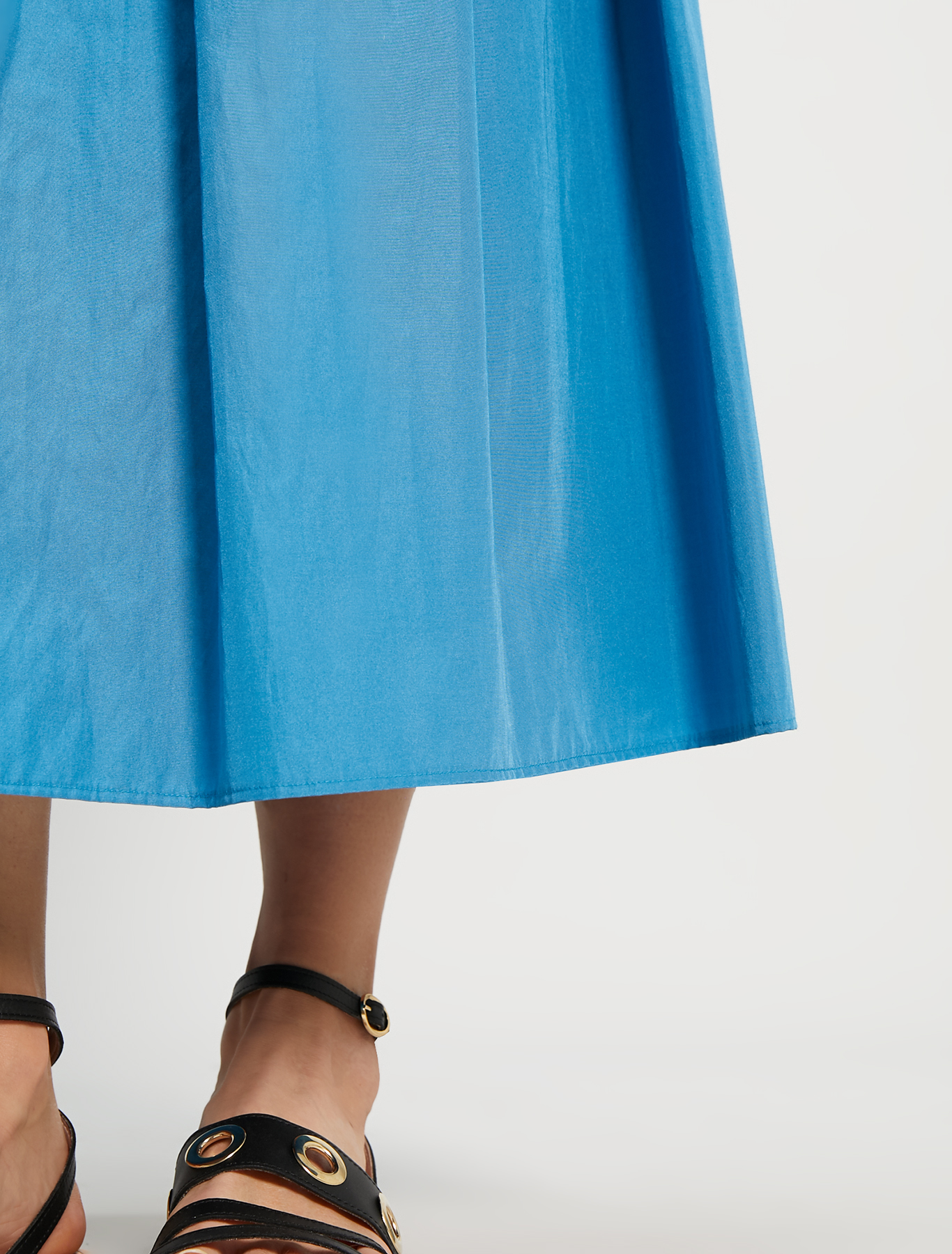 Pleated taffeta skirt, turquoise - Pennyblack Pleated taffeta skirt - turquoise - pennyblack