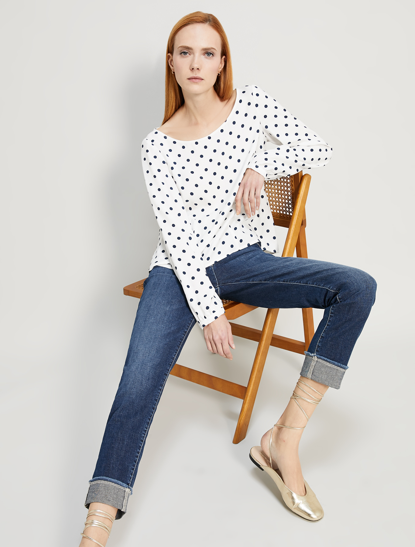 Polka dot sablé blouse, pxt - Pennyblack Polka dot sablé blouse - pxt - pennyblack