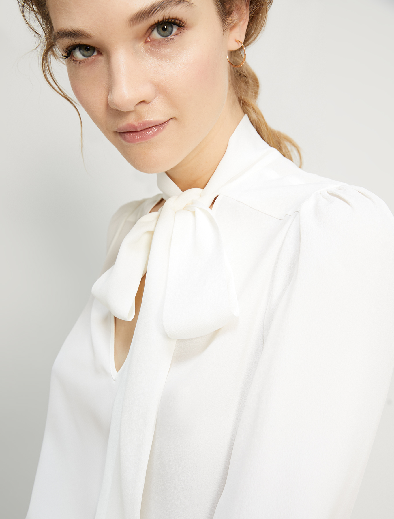 Crêpe de Chine blouse, ivory - Pennyblack Crêpe de Chine blouse - ivory - pennyblack