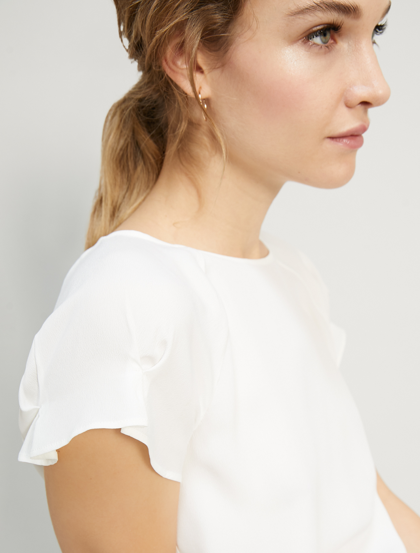 Crêpe de Chine blouse, ivory - Pennyblack Crêpe de Chine blouse - ivory - pennyblack