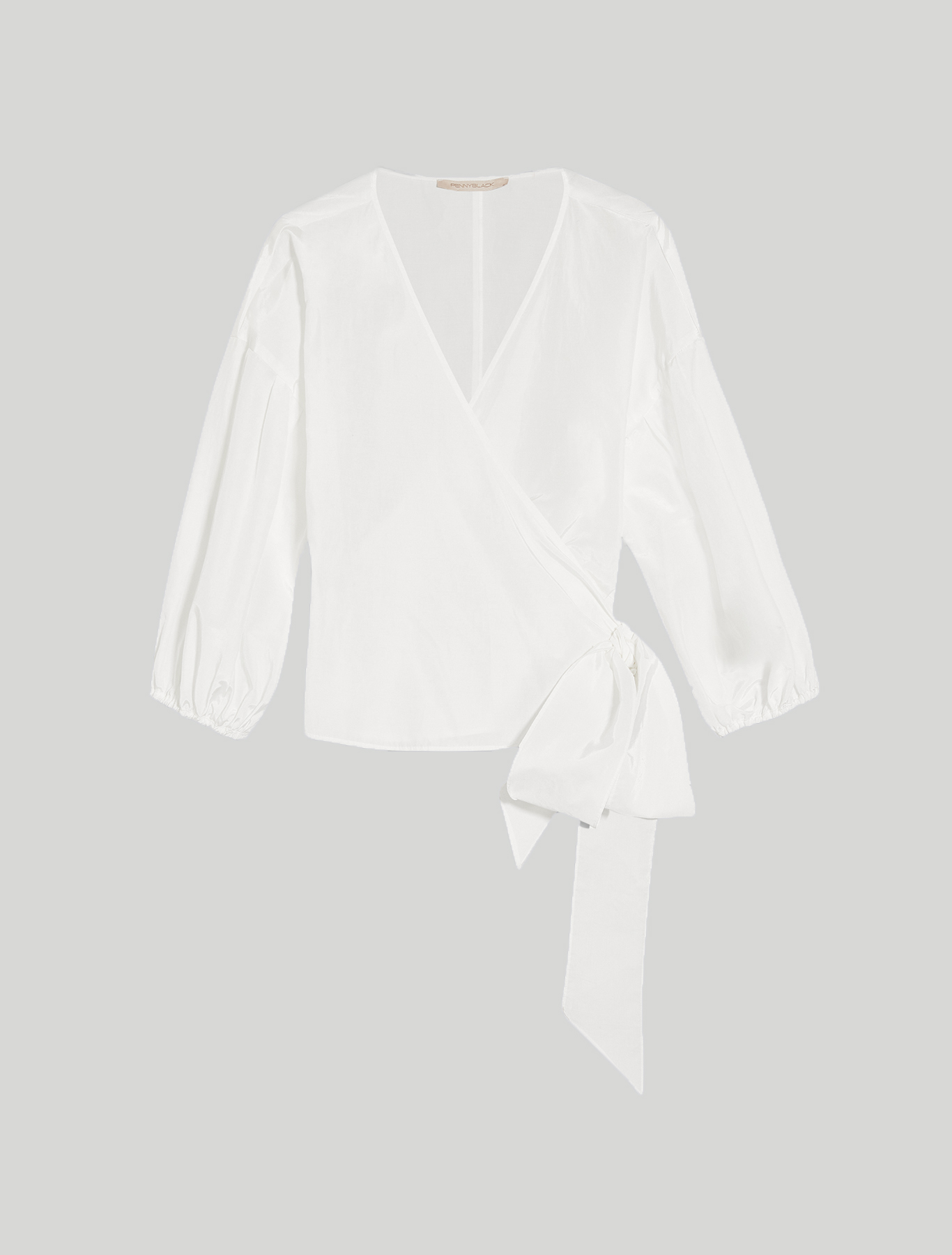 Crossover taffeta shirt, ivory - Pennyblack Crossover taffeta shirt - ivory - pennyblack