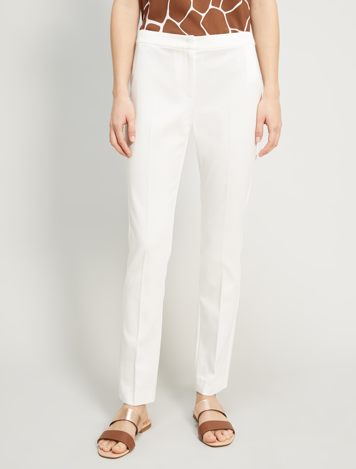 Slim faille trousers, ivory - Pennyblack Slim faille trousers - ivory - pennyblack
