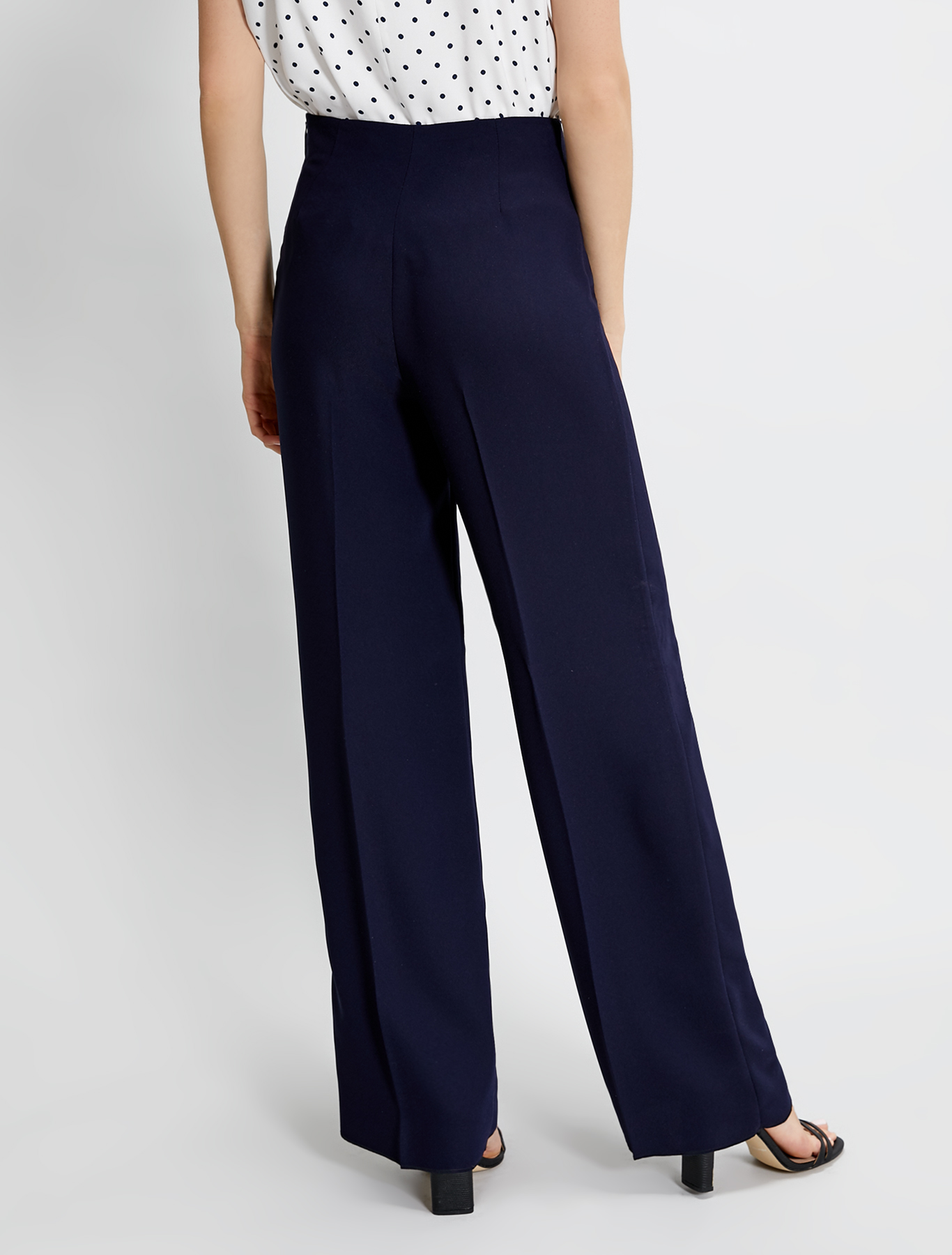 Envers satin trousers, navy blue - Pennyblack Envers satin trousers - navy blue - pennyblack