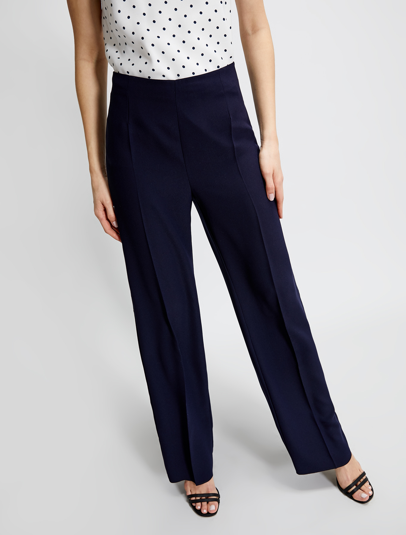 Envers satin trousers, navy blue - Pennyblack Envers satin trousers - navy blue - pennyblack