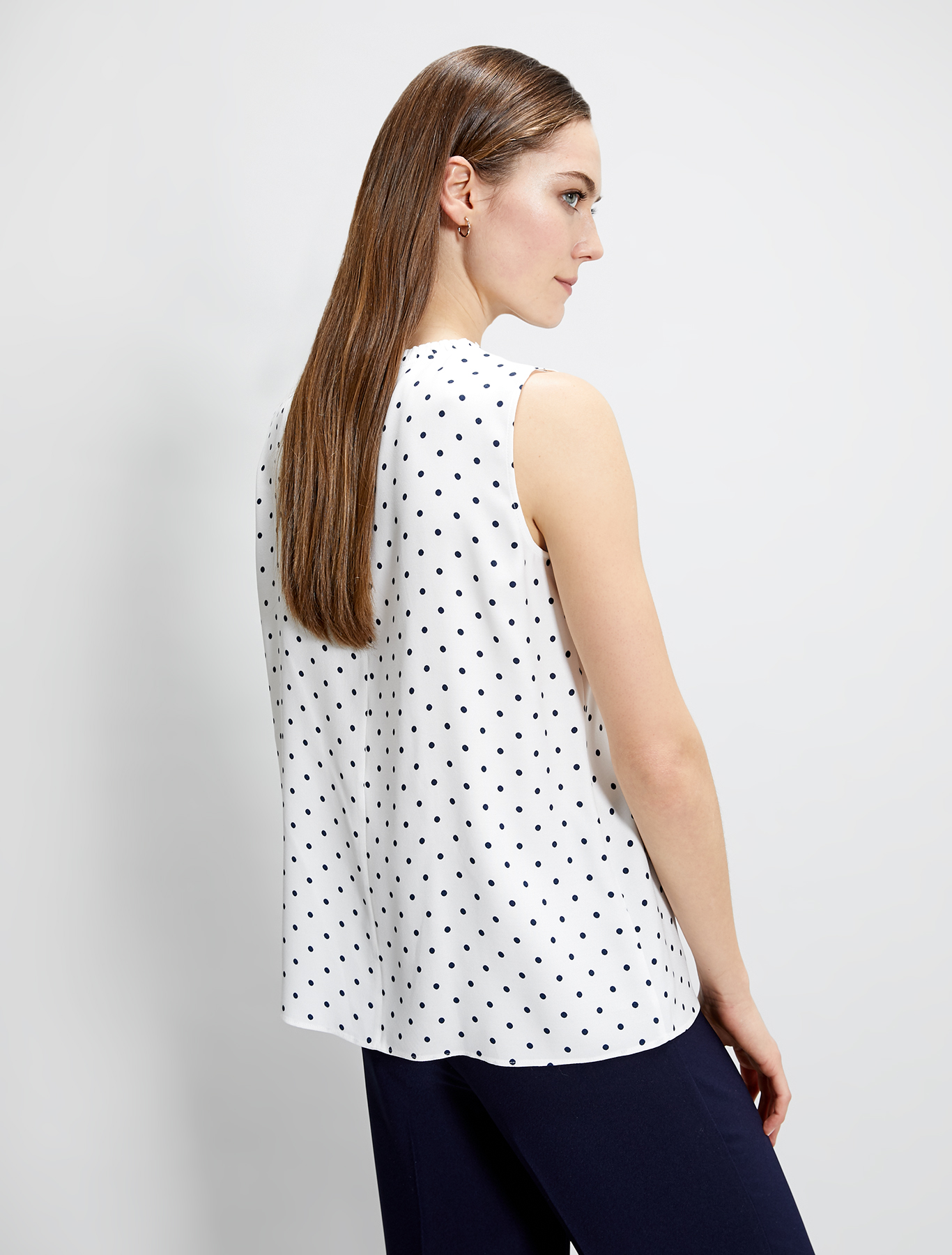 Polka dot sablé top, beige pattern - Pennyblack Polka dot sablé top - beige pattern - pennyblack