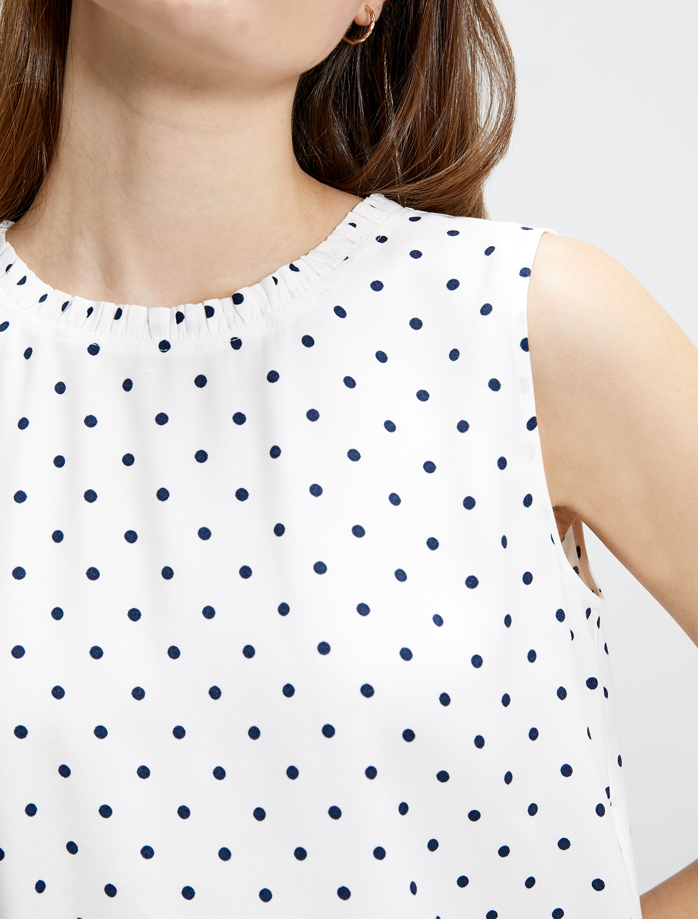 Polka dot sablé top, beige pattern - Pennyblack Polka dot sablé top - beige pattern - pennyblack
