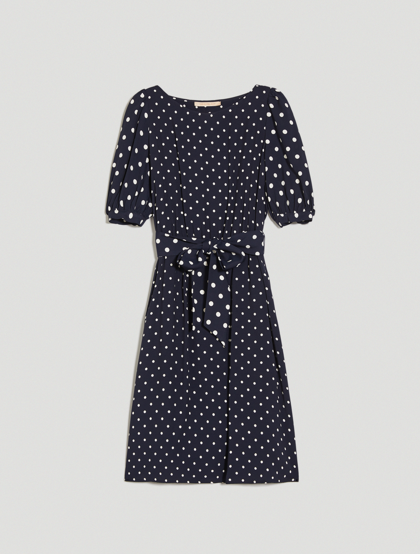 Polka dot sablé dress, navy blue pattern - Pennyblack Polka dot sablé dress - navy blue pattern - pennyblack
