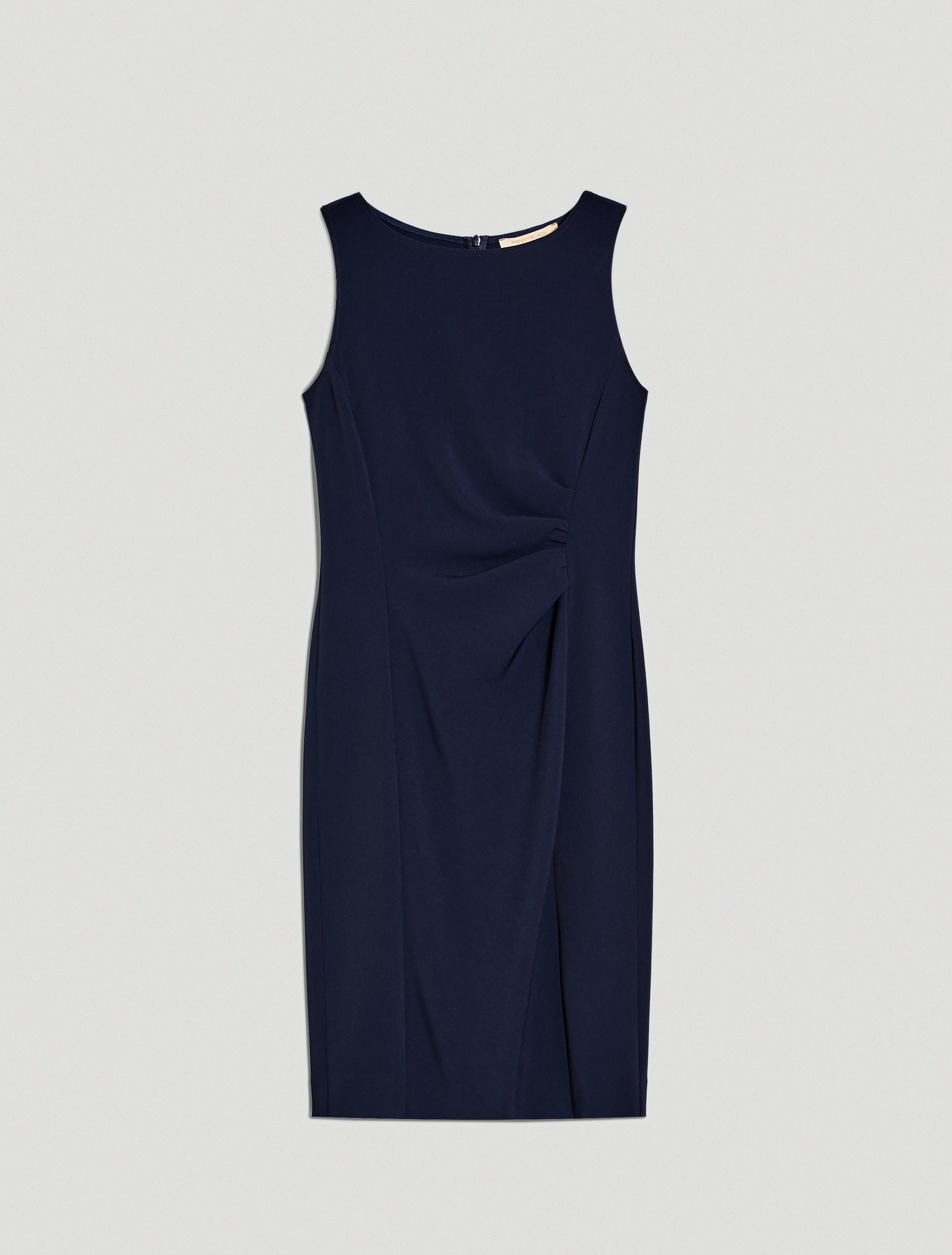 Slim sheath dress with draping, navy blue - Pennyblack Slim sheath dress with draping - navy blue - pennyblack