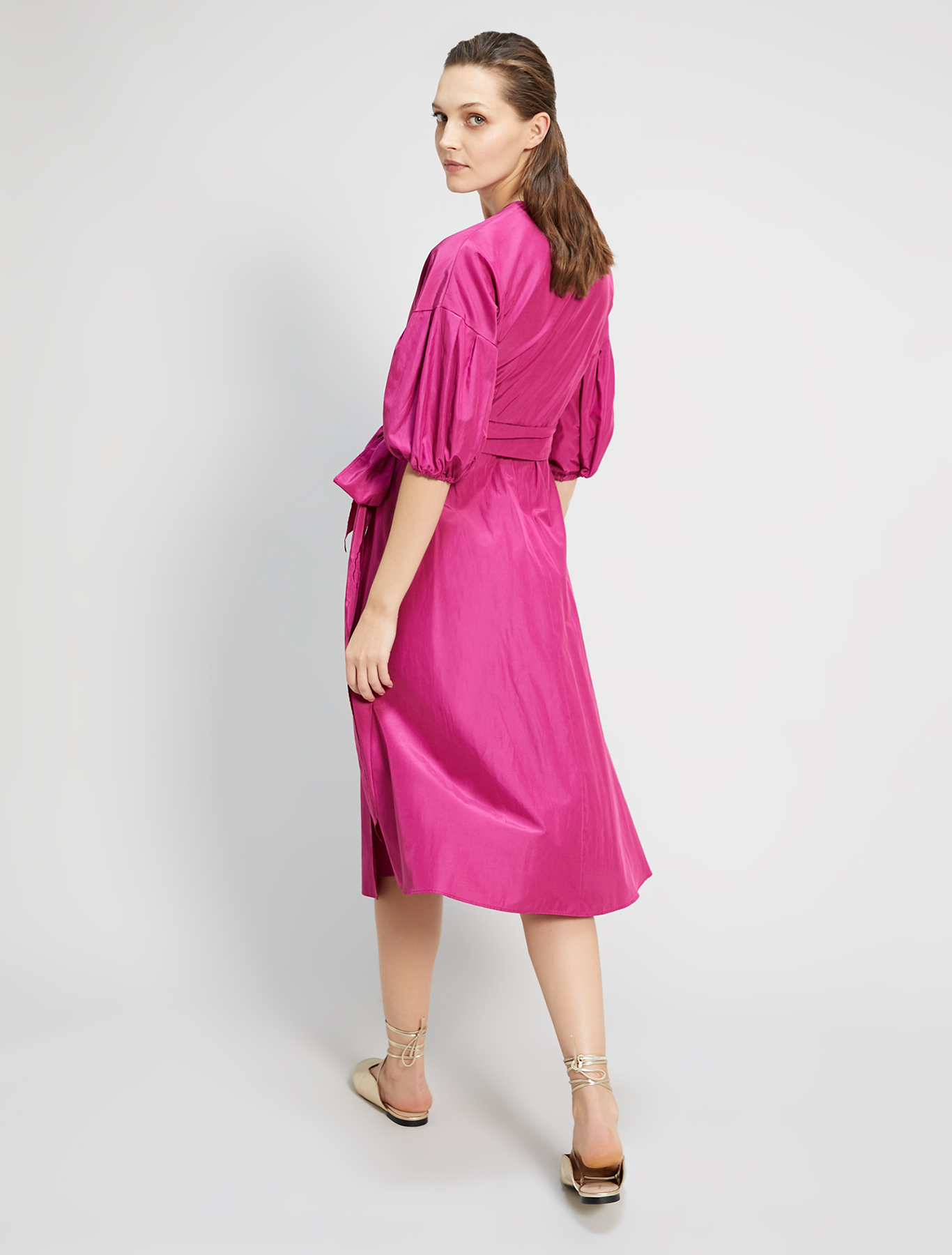 Taffeta wrap dress, fuchsia - Pennyblack Taffeta wrap dress - fuchsia - pennyblack