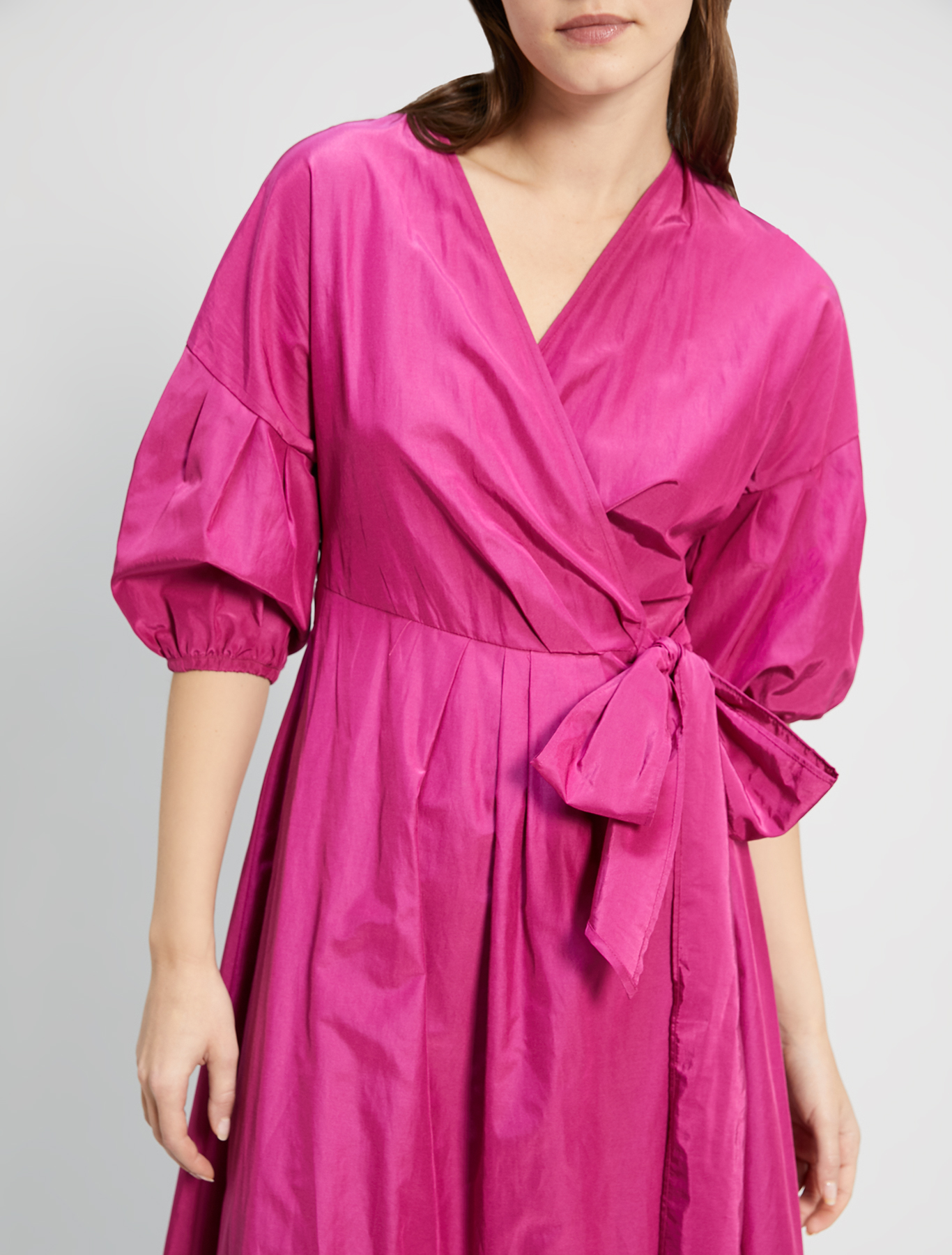 Taffeta wrap dress, fuchsia - Pennyblack Taffeta wrap dress - fuchsia - pennyblack
