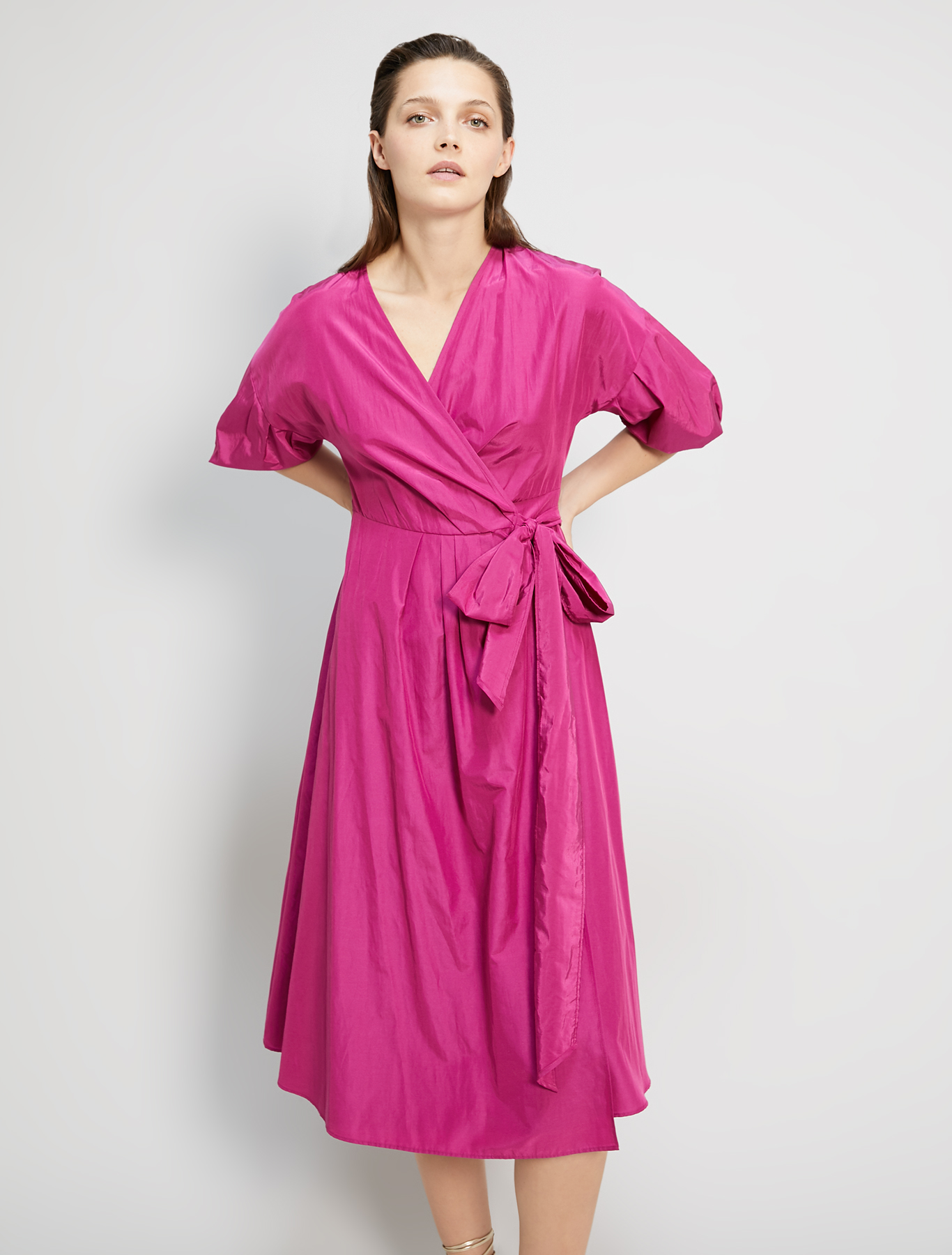 Taffeta wrap dress, fuchsia - Pennyblack Taffeta wrap dress - fuchsia - pennyblack