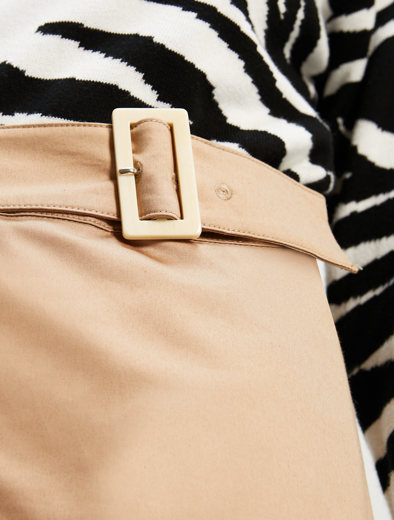 Cotton satin skirt, hazelnut - Pennyblack Cotton satin skirt - hazelnut - pennyblack