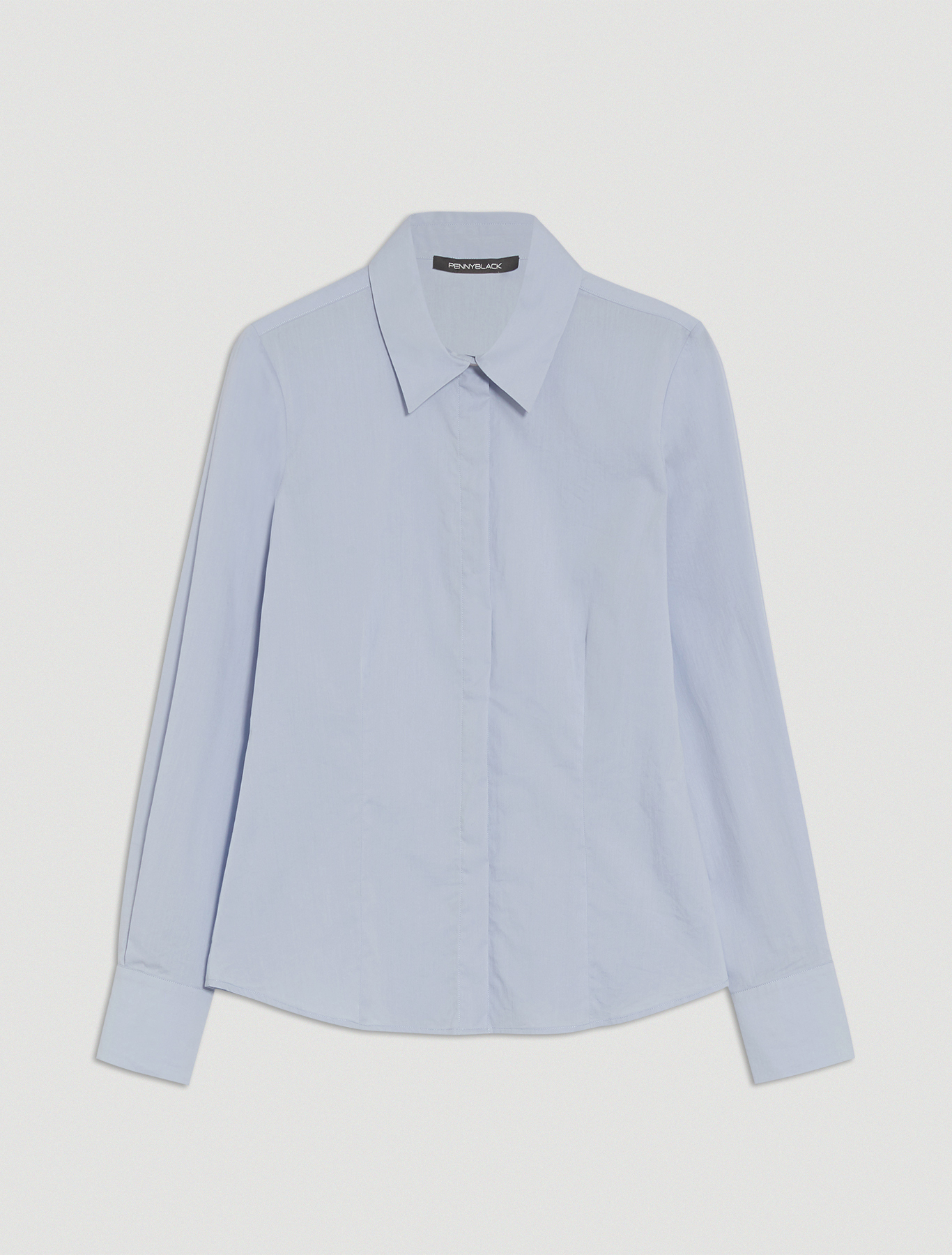 Slim poplin shirt, light blue - Pennyblack Slim poplin shirt - light blue - pennyblack