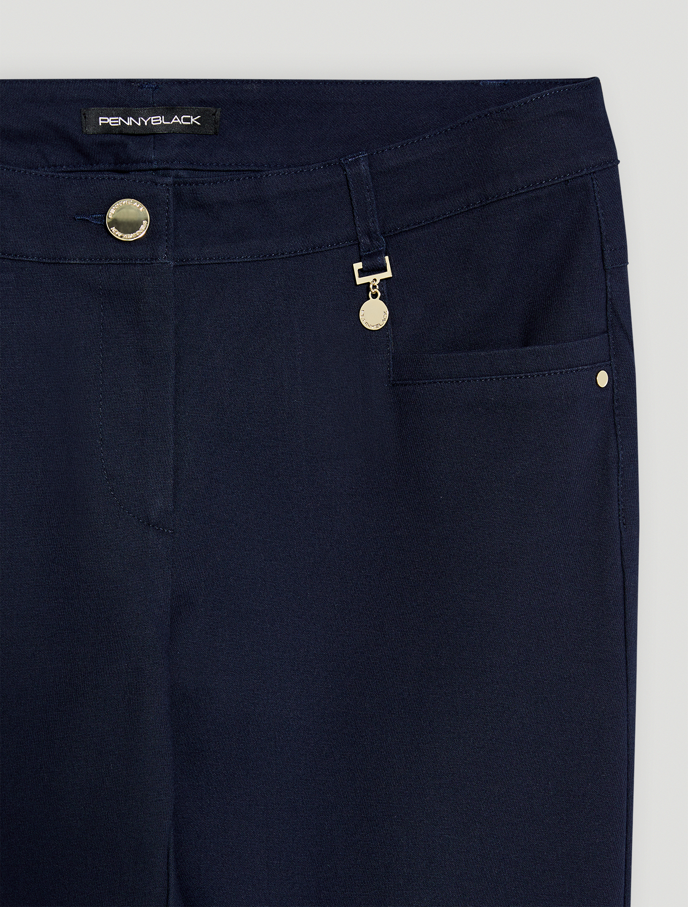 Cotton twill trousers, navy blue - Pennyblack Cotton twill trousers - navy blue - pennyblack