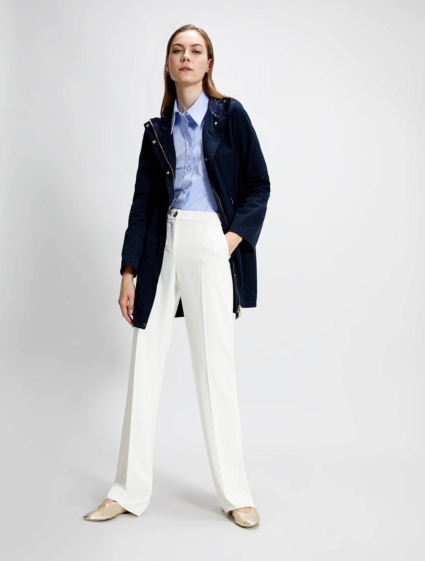 Straight-leg trousers, ivory - Pennyblack Straight-leg trousers - ivory - pennyblack