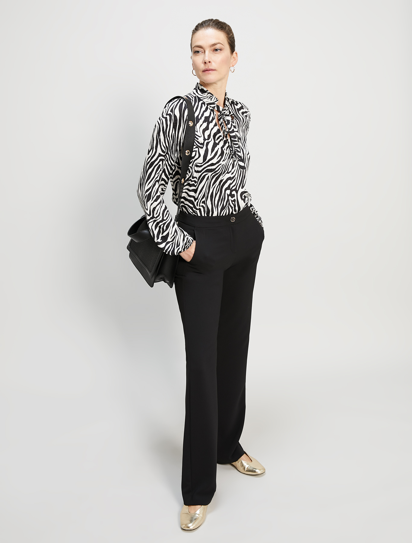 Straight-leg trousers, black - Pennyblack Straight-leg trousers - black - pennyblack