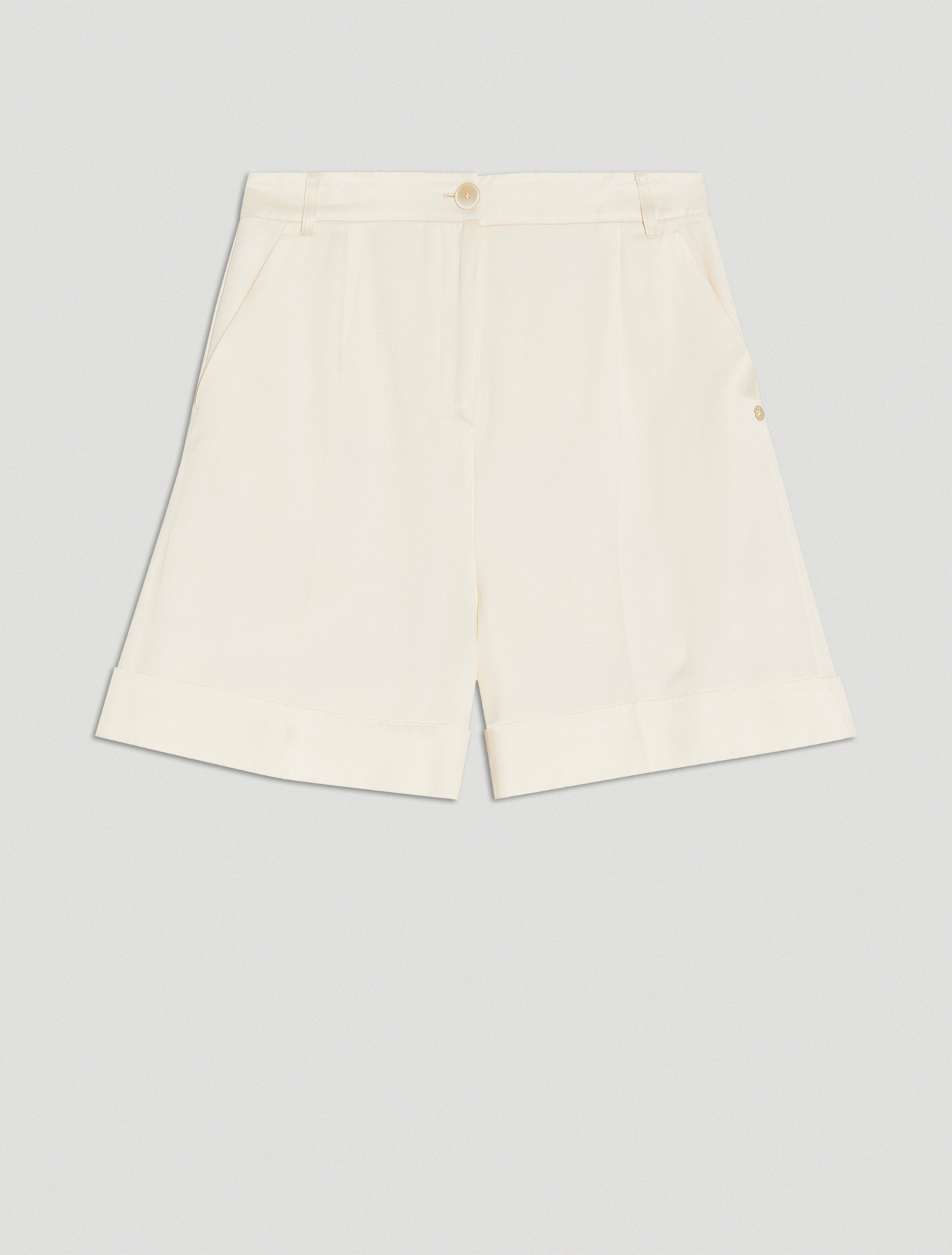 Twill Bermuda shorts, beige - Pennyblack Twill Bermuda shorts - beige - pennyblack