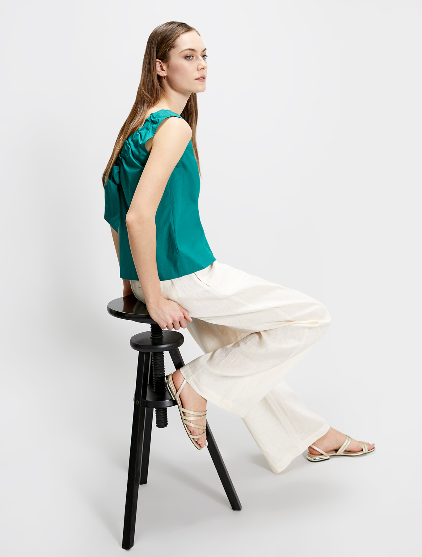 Cotton poplin top, emerald green - Pennyblack Cotton poplin top - emerald green - pennyblack