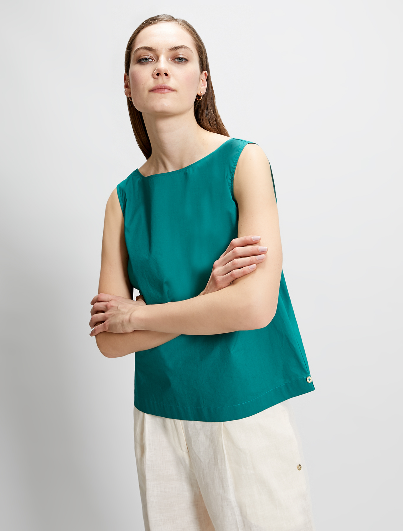 Cotton poplin top, emerald green - Pennyblack Cotton poplin top - emerald green - pennyblack