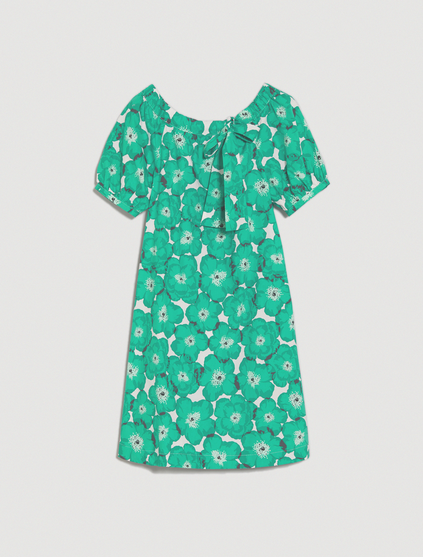 Cotton poplin dress, emerald green pattern - Pennyblack Cotton poplin dress - emerald green pattern - pennyblack