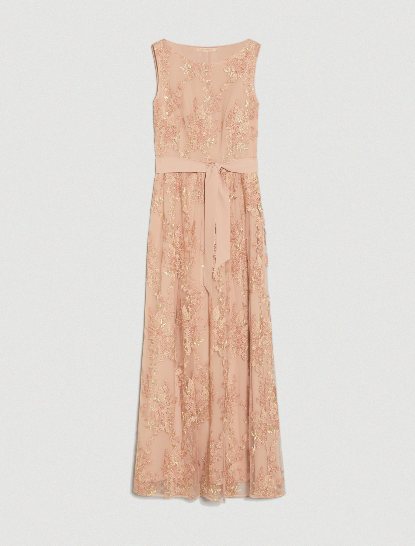 Long embroidered tulle dress, rose pink pattern - Pennyblack Long embroidered tulle dress - rose pink pattern - pennyblack