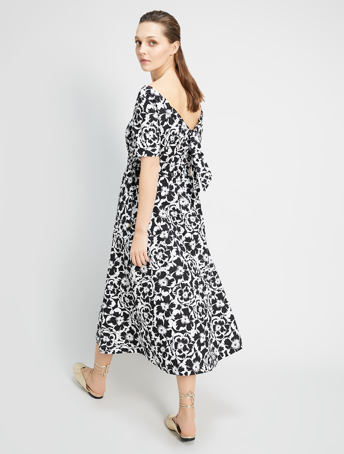 Floral poplin dress, black pattern - Pennyblack Floral poplin dress - black pattern - pennyblack