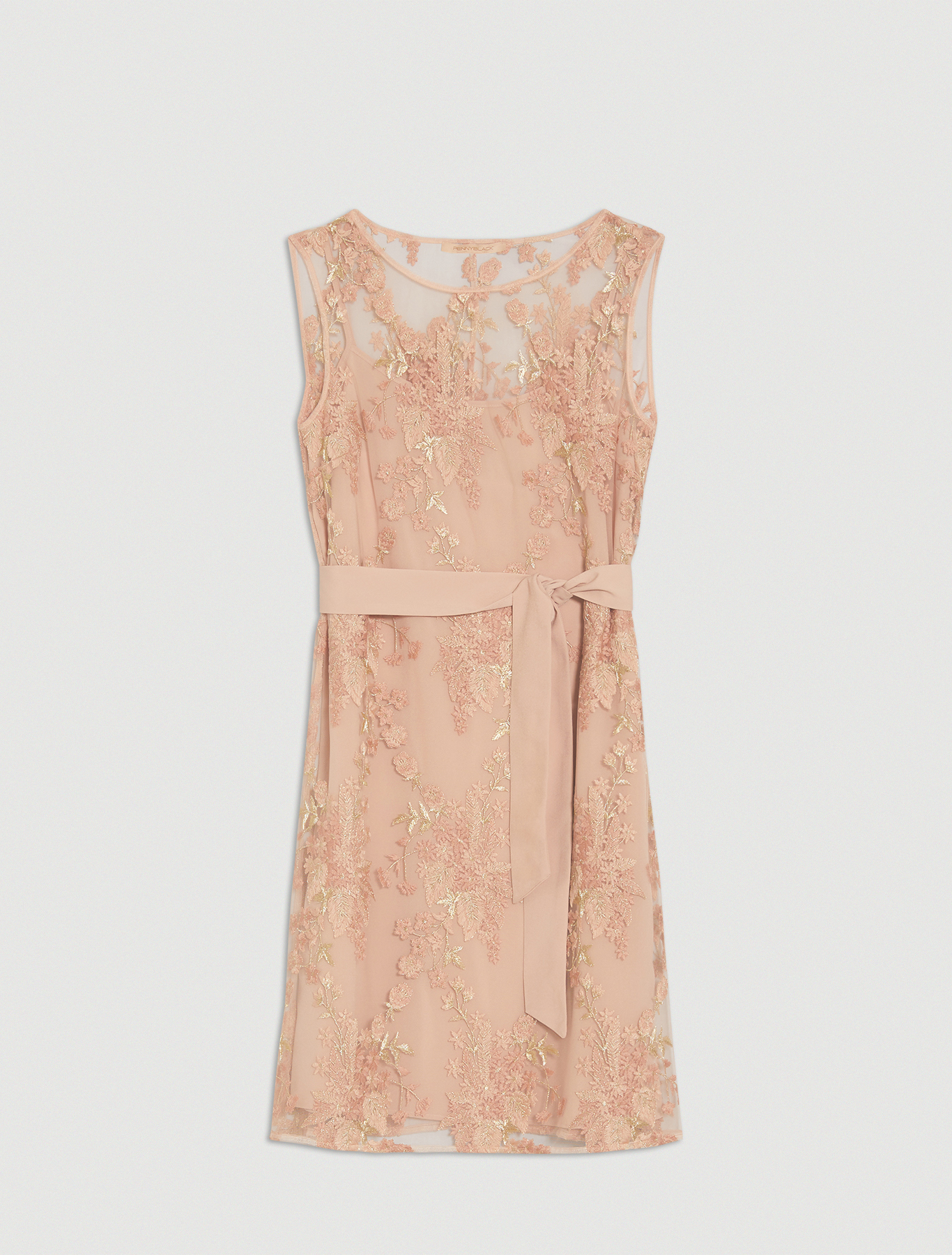 Embroidered tulle dress, rose pink pattern - Pennyblack Embroidered tulle dress - rose pink pattern - pennyblack