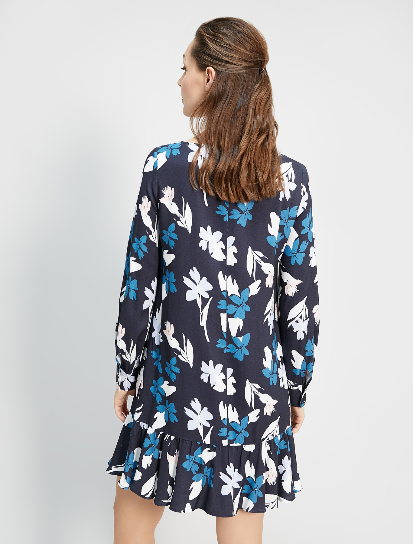 Printed sablé dress, midnight blue pattern - Pennyblack Printed sablé dress - midnight blue pattern - pennyblack