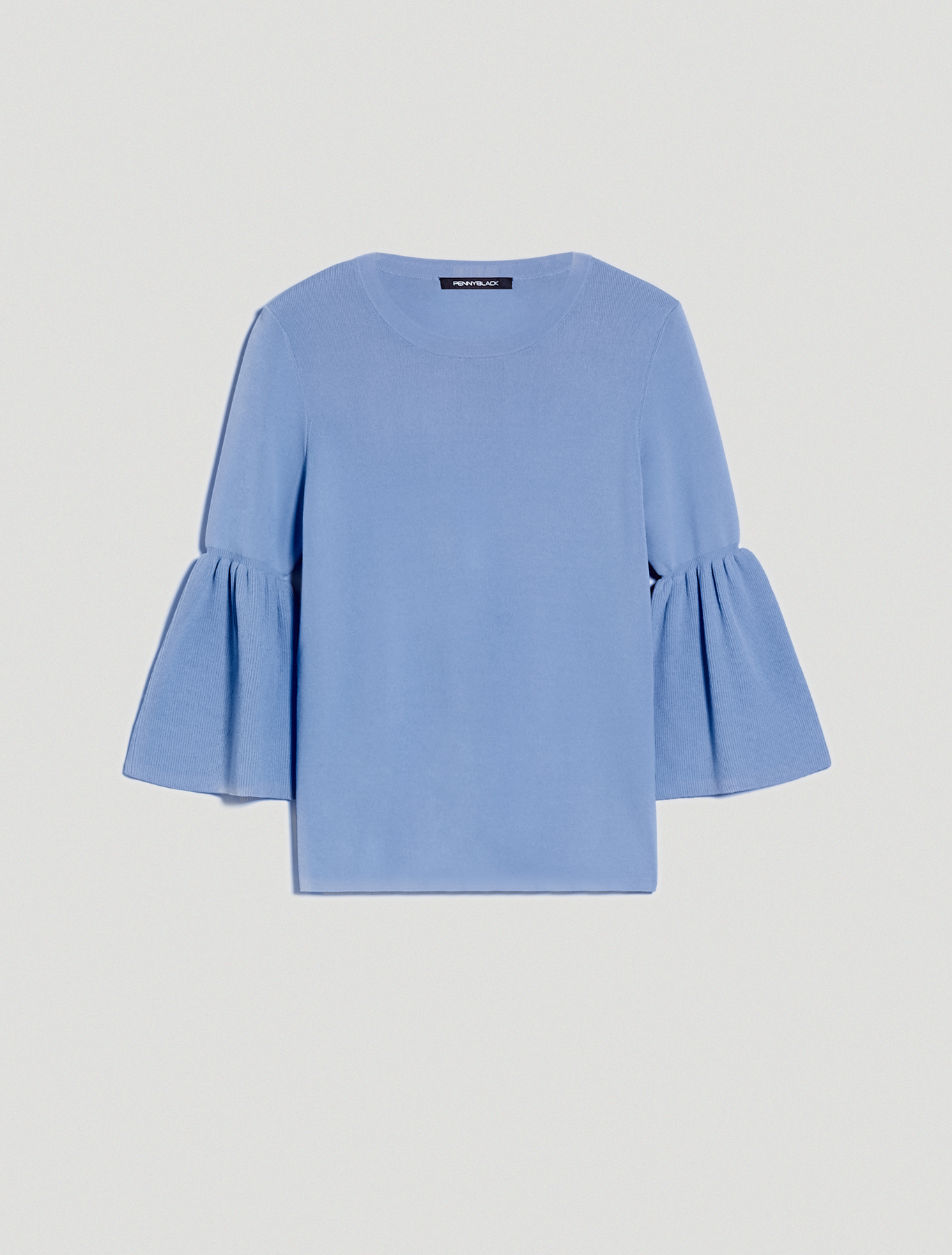 Jumper with flounced sleeves, air force blue - Pennyblack Jumper with flounced sleeves - air force blue - pennyblack