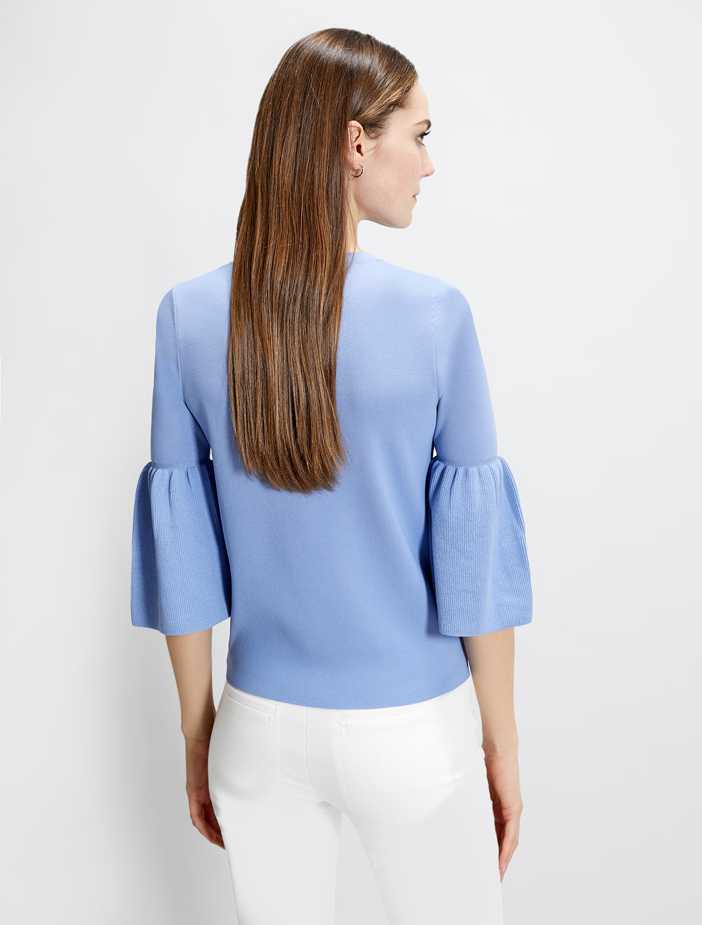 Jumper with flounced sleeves, air force blue - Pennyblack Jumper with flounced sleeves - air force blue - pennyblack