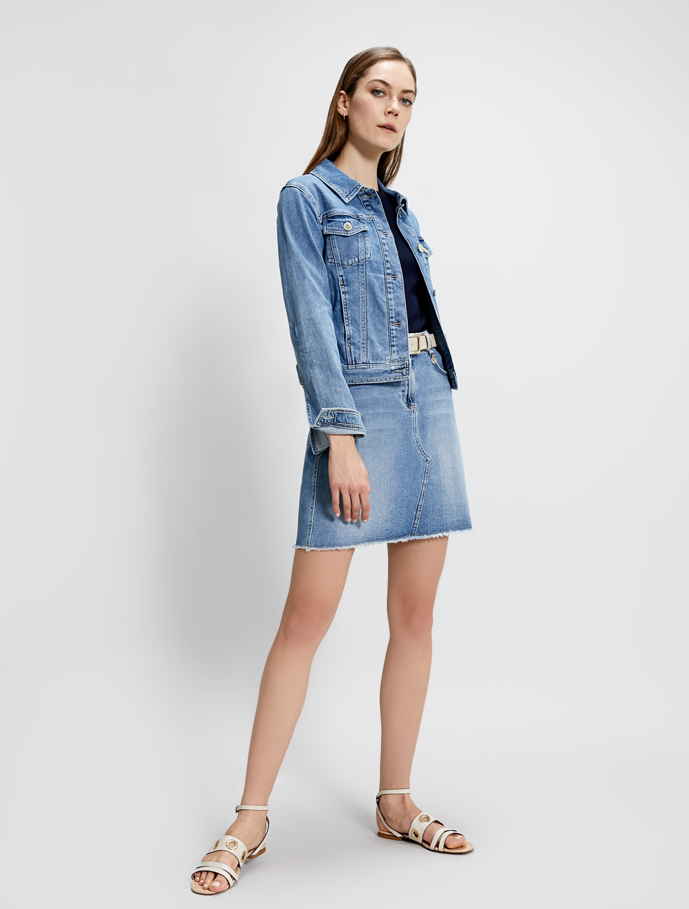 Jumper with flounced sleeves, navy blue - Pennyblack Jumper with flounced sleeves - navy blue - pennyblack