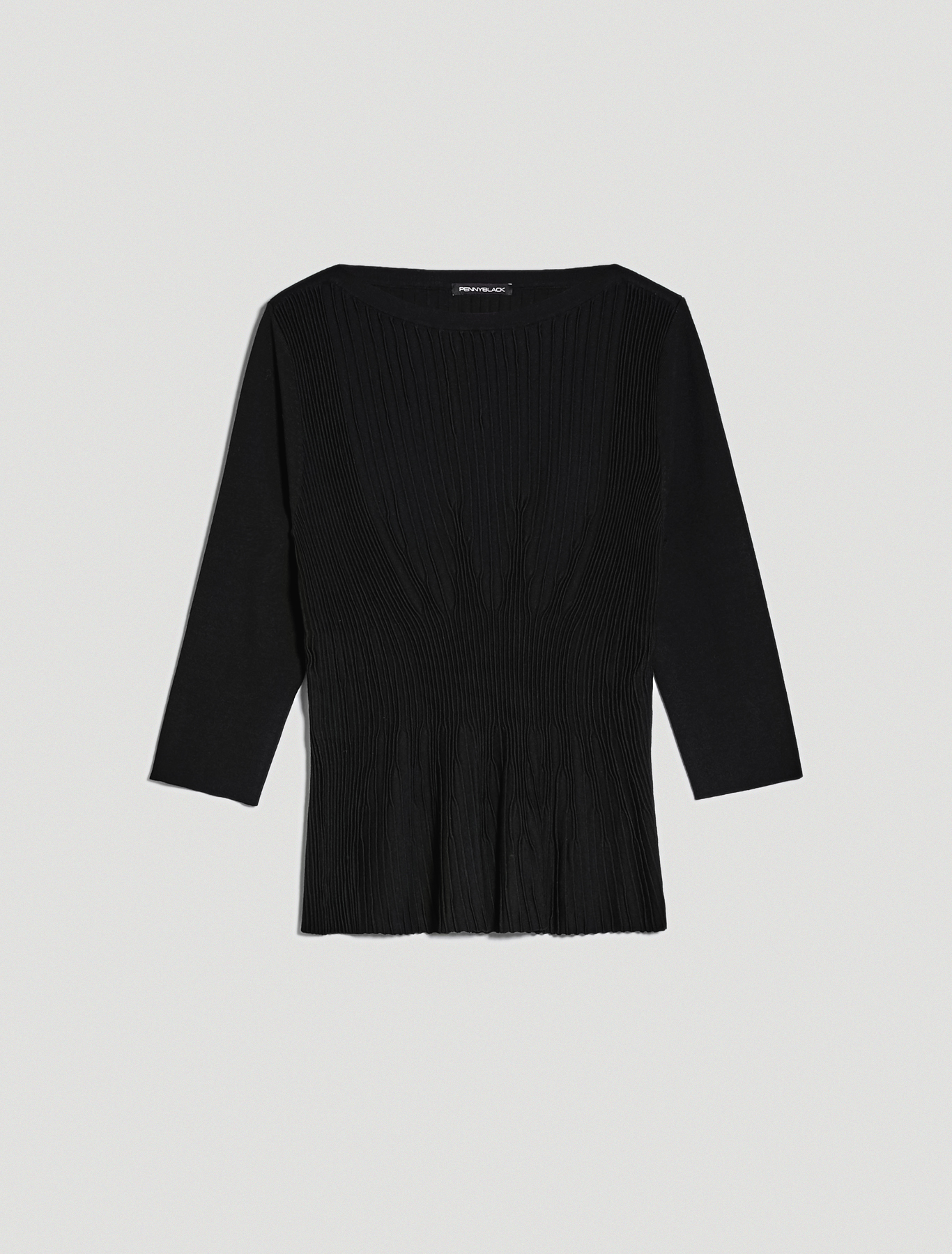 Jumper with pleated motif, black - Pennyblack Jumper with pleated motif - black - pennyblack