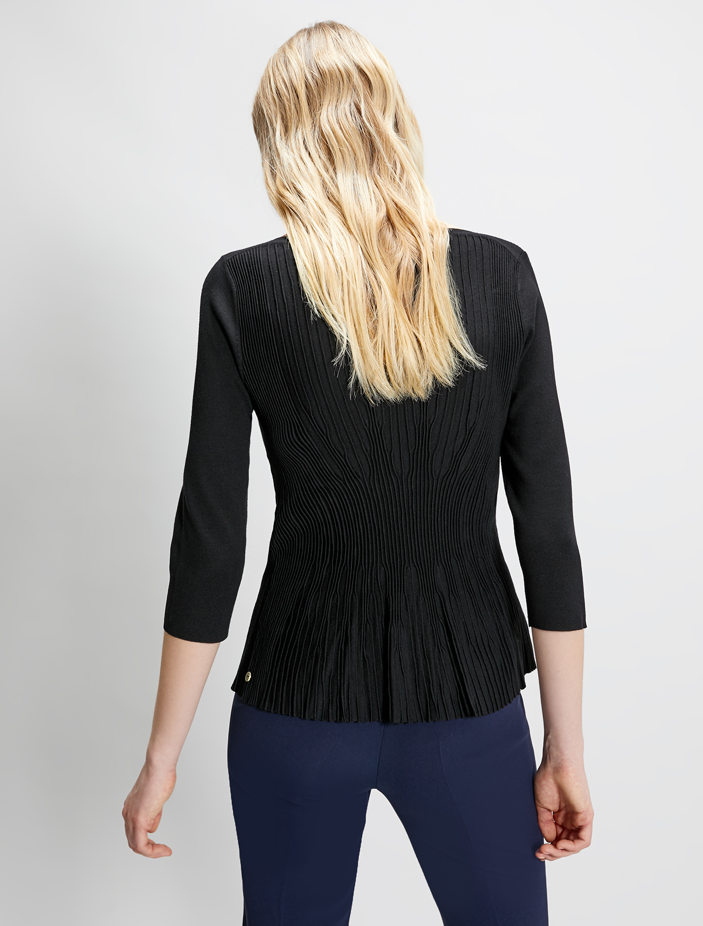 Jumper with pleated motif, black - Pennyblack Jumper with pleated motif - black - pennyblack