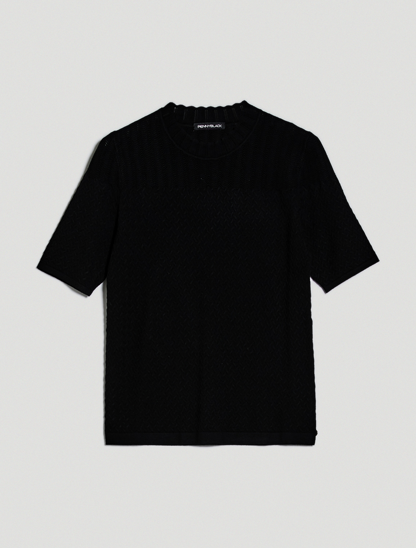 Jumper with weaves and waves, black - Pennyblack Jumper with weaves and waves - black - pennyblack