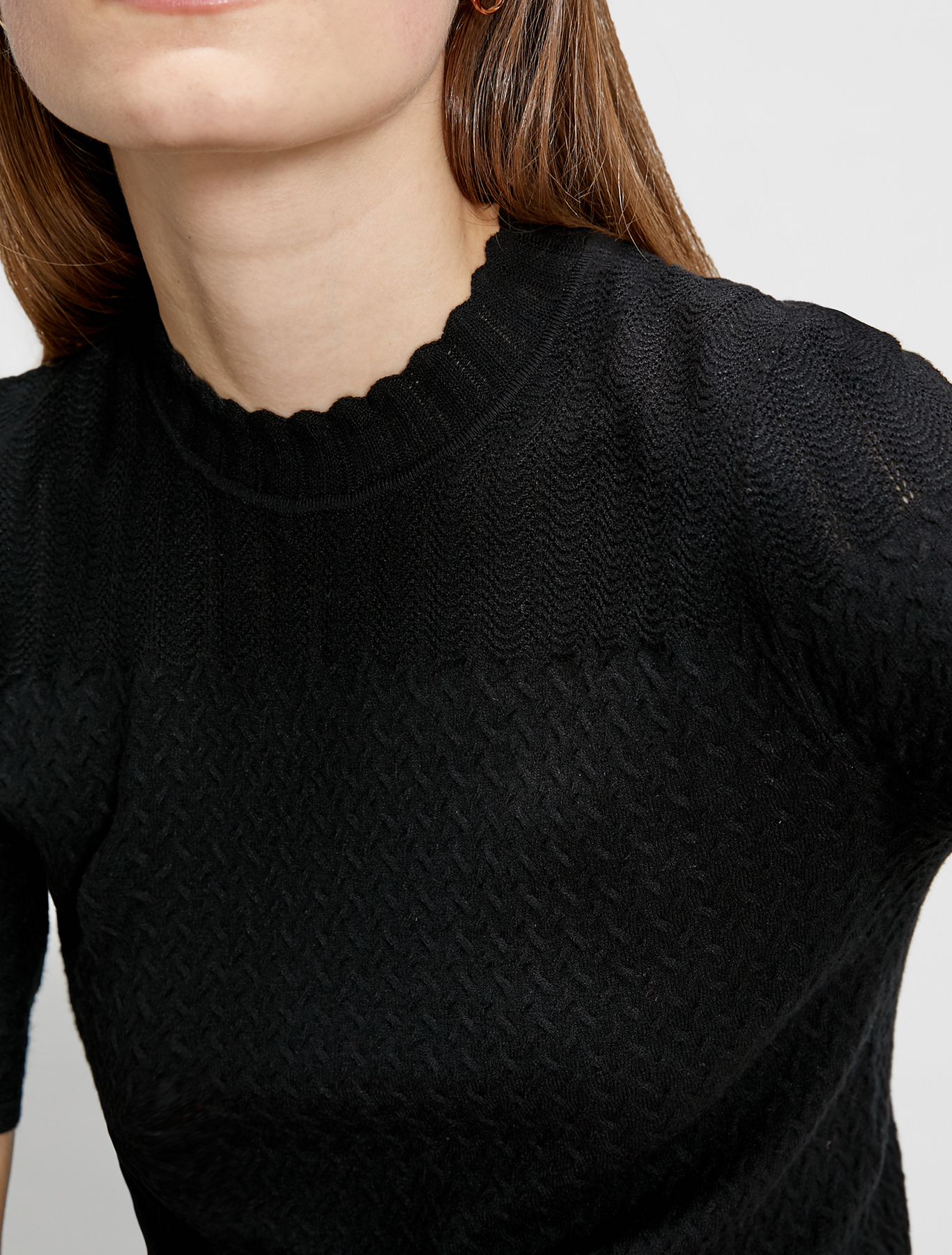 Jumper with weaves and waves, black - Pennyblack Jumper with weaves and waves - black - pennyblack