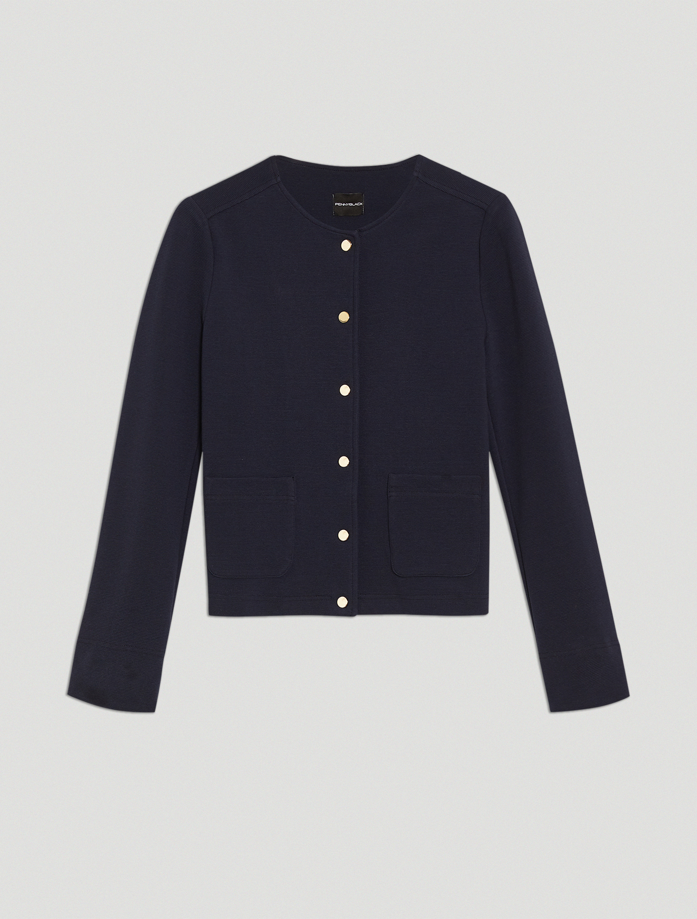 Ottoman jersey jacket, navy blue - Pennyblack Ottoman jersey jacket - navy blue - pennyblack