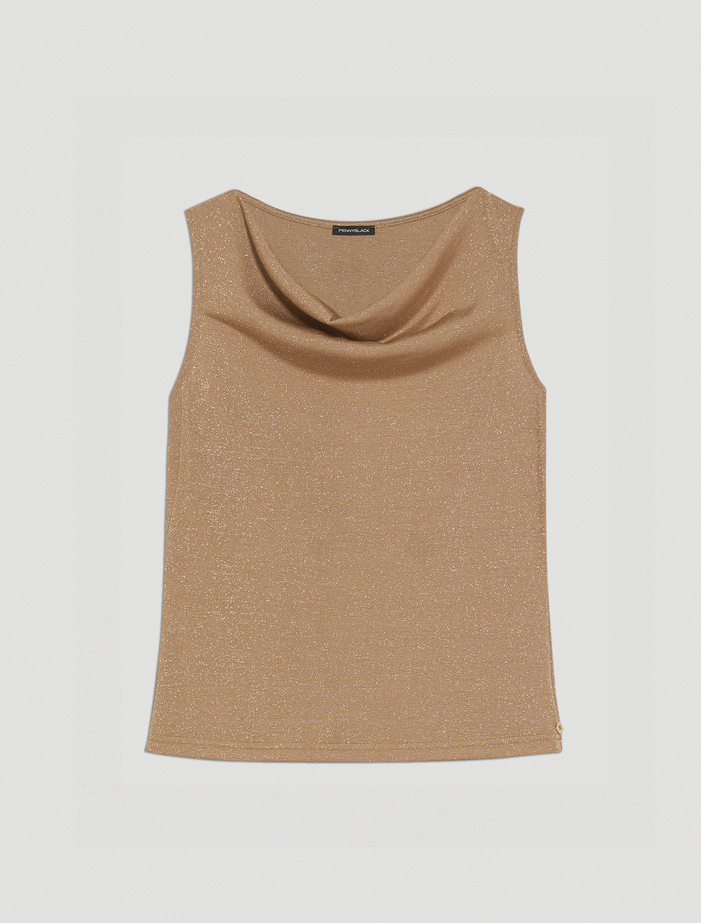 Lamé jersey top, beige - Pennyblack Lamé jersey top - beige - pennyblack