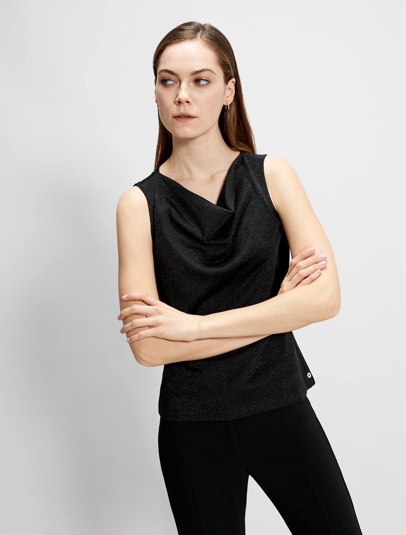 Lamé jersey top, black - Pennyblack Lamé jersey top - black - pennyblack