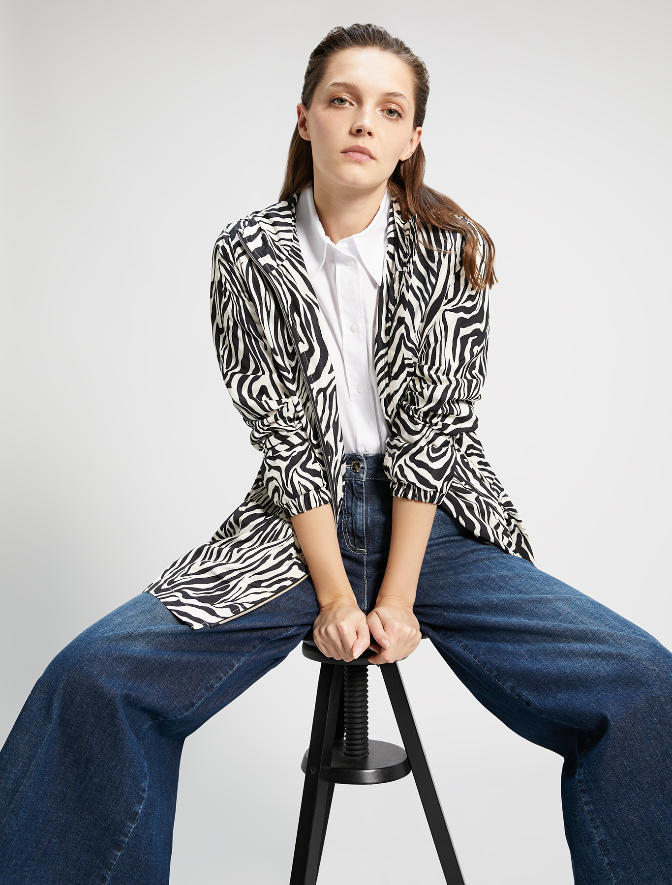 Zebra print raincoat, black pattern - Pennyblack Zebra print raincoat - black pattern - pennyblack