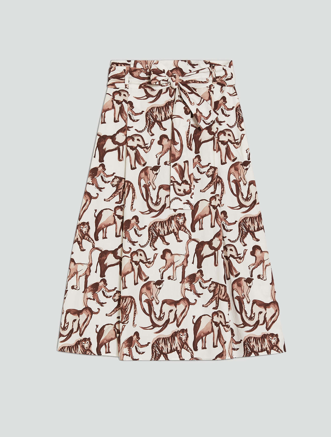 Printed poplin skirt, ivory pattern - Pennyblack Printed poplin skirt - ivory pattern - pennyblack