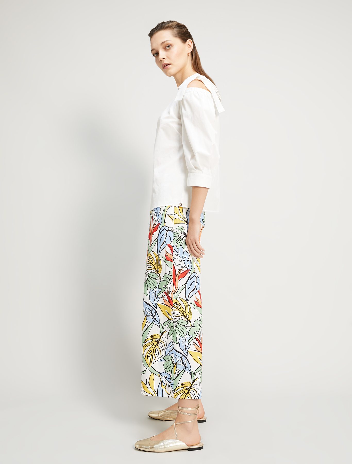 Cotton poplin blouse, white - Pennyblack Cotton poplin blouse - white - pennyblack