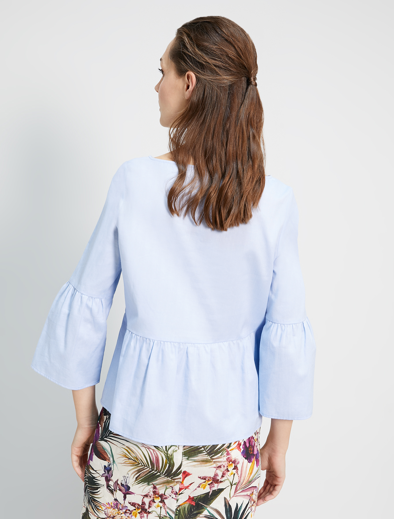 Oxford cotton blouse, light blue - Pennyblack Oxford cotton blouse - light blue - pennyblack