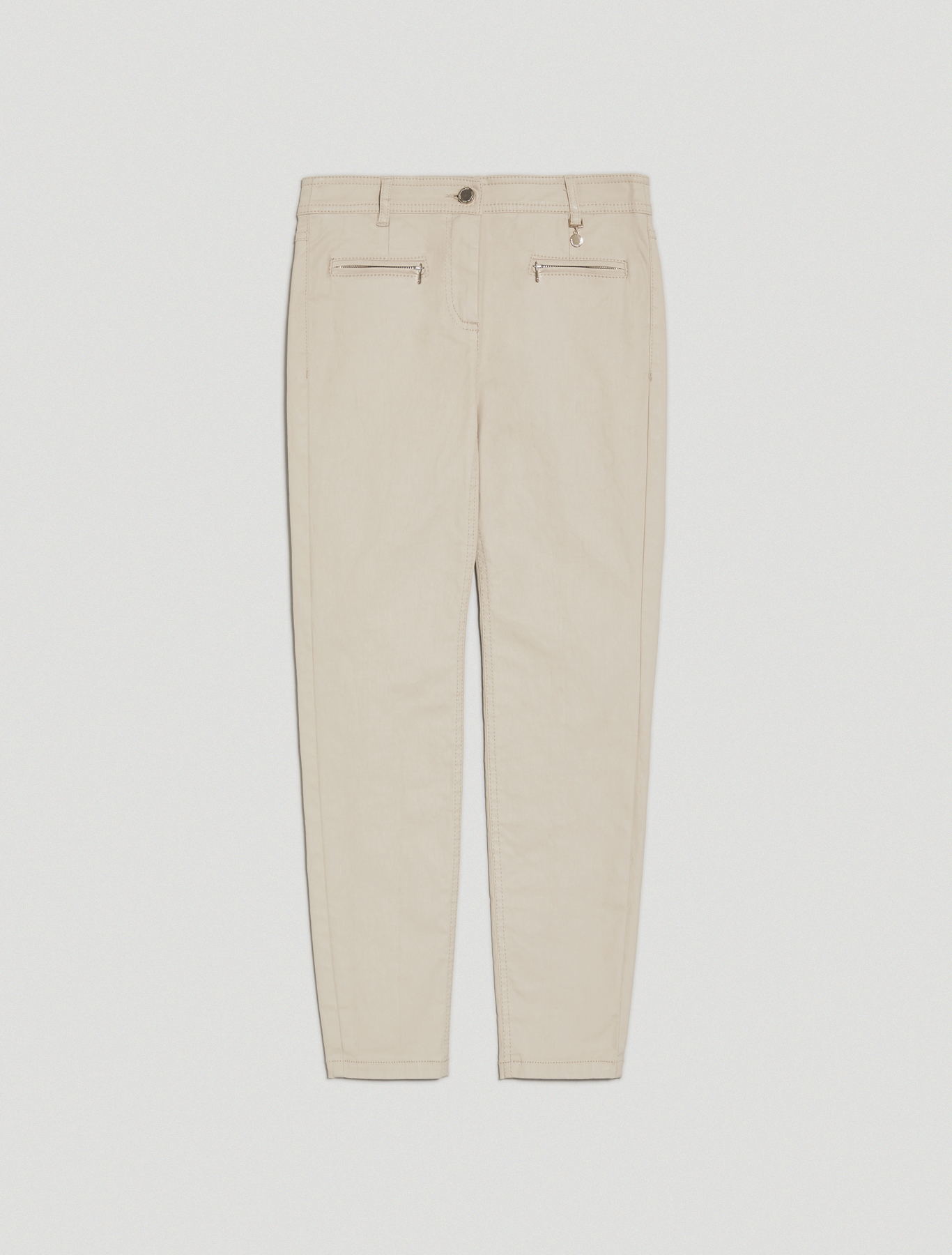 Pantaloni in raso di cotone, beige - Pennyblack Pantaloni in raso di cotone - beige - pennyblack
