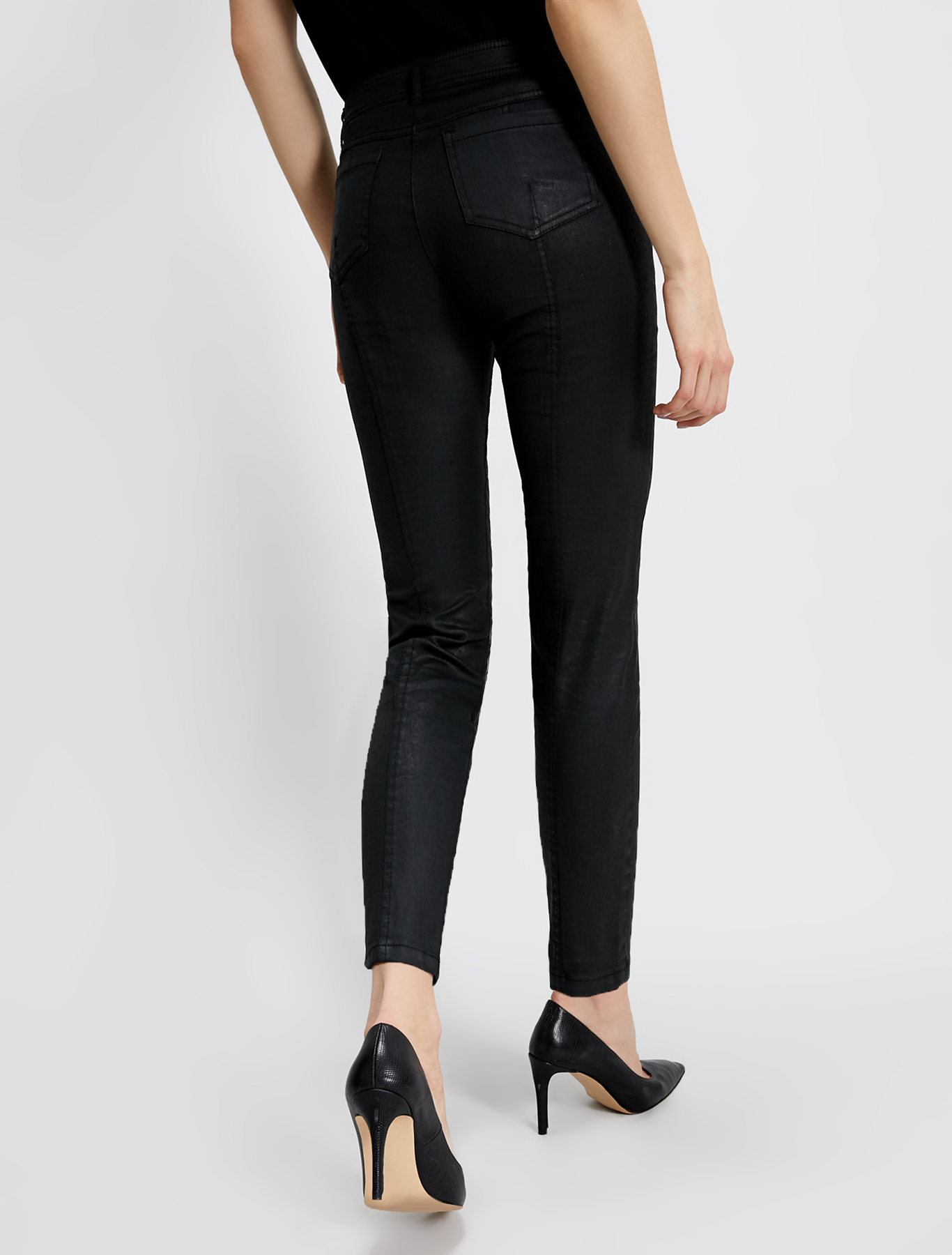 Cotton satin trousers, black - Pennyblack Cotton satin trousers - black - pennyblack