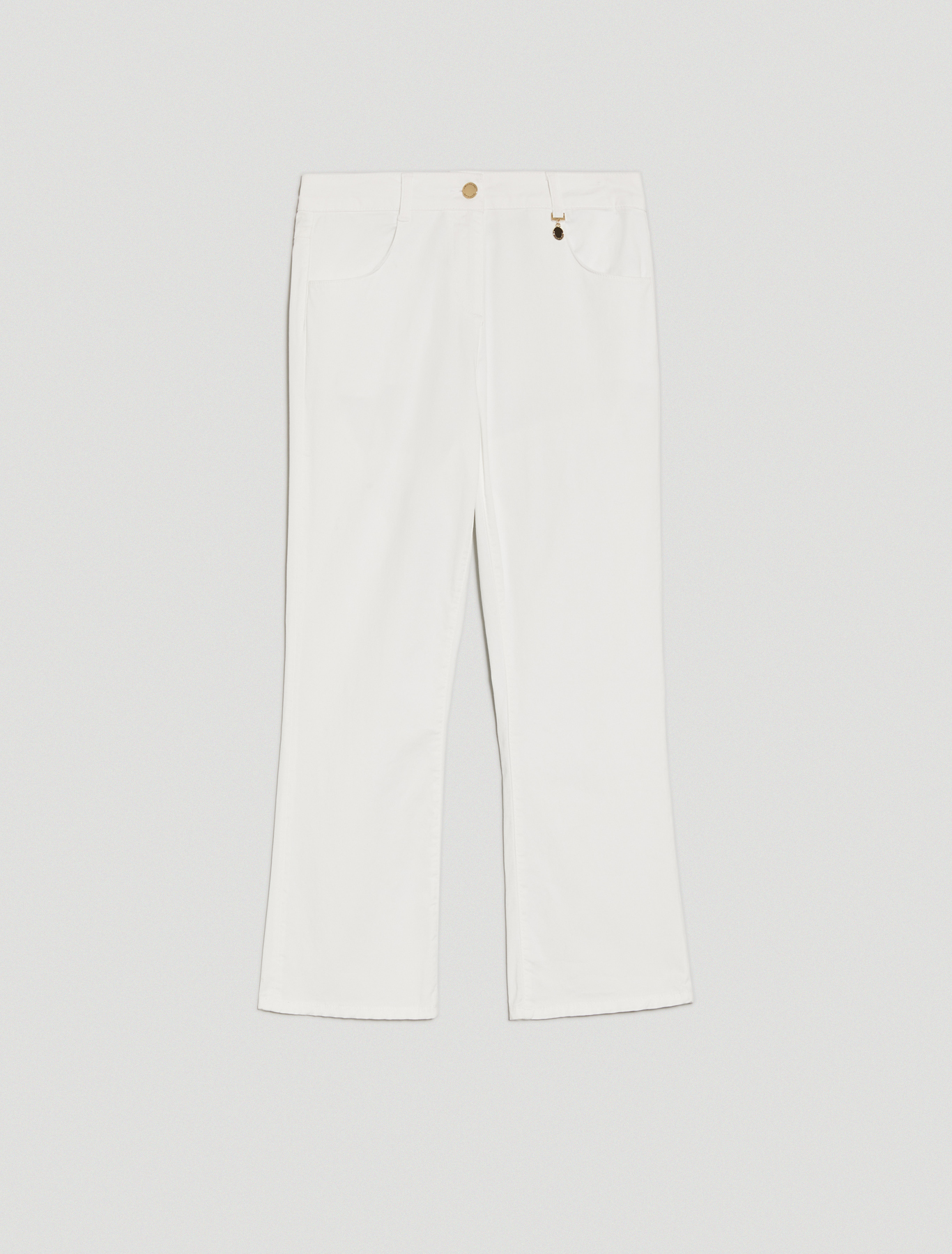Cotton kick-flare trousers, optic white - Pennyblack Cotton kick-flare trousers - optic white - pennyblack